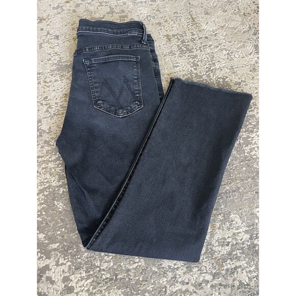MOTHER Dark Blue Flare & Wide Leg Jeans - Picture 1 of 9